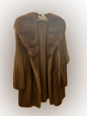 Luxurious Brown Sable Fur Coat